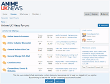 Tablet Screenshot of forums.animeuknews.net